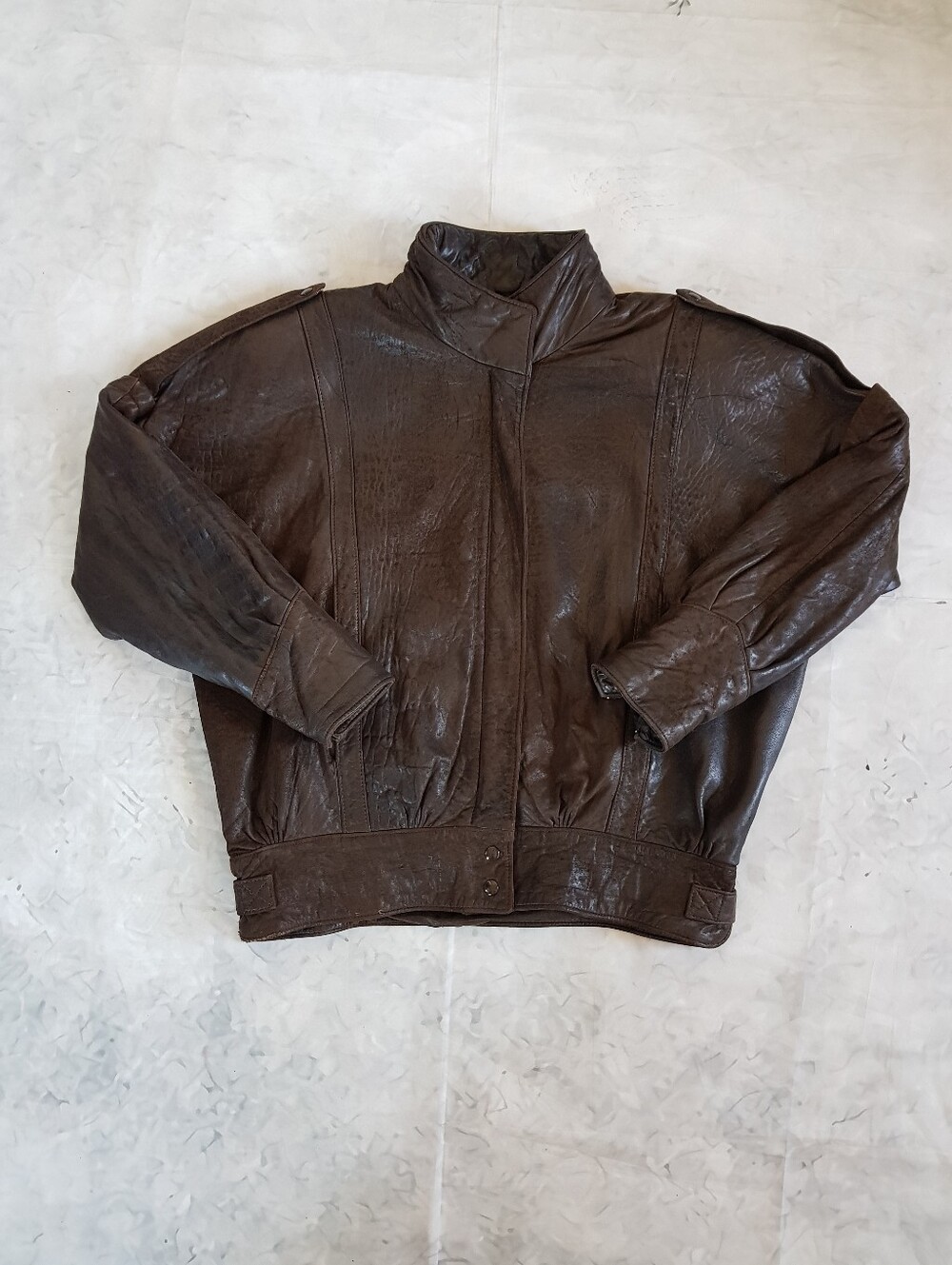 Vintage The Old Mill Brown Leather Jacket, Made in Canada, XL